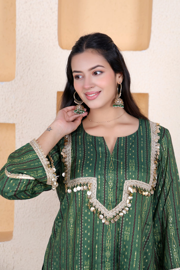 Example Product 8 - Bottle green kurta set