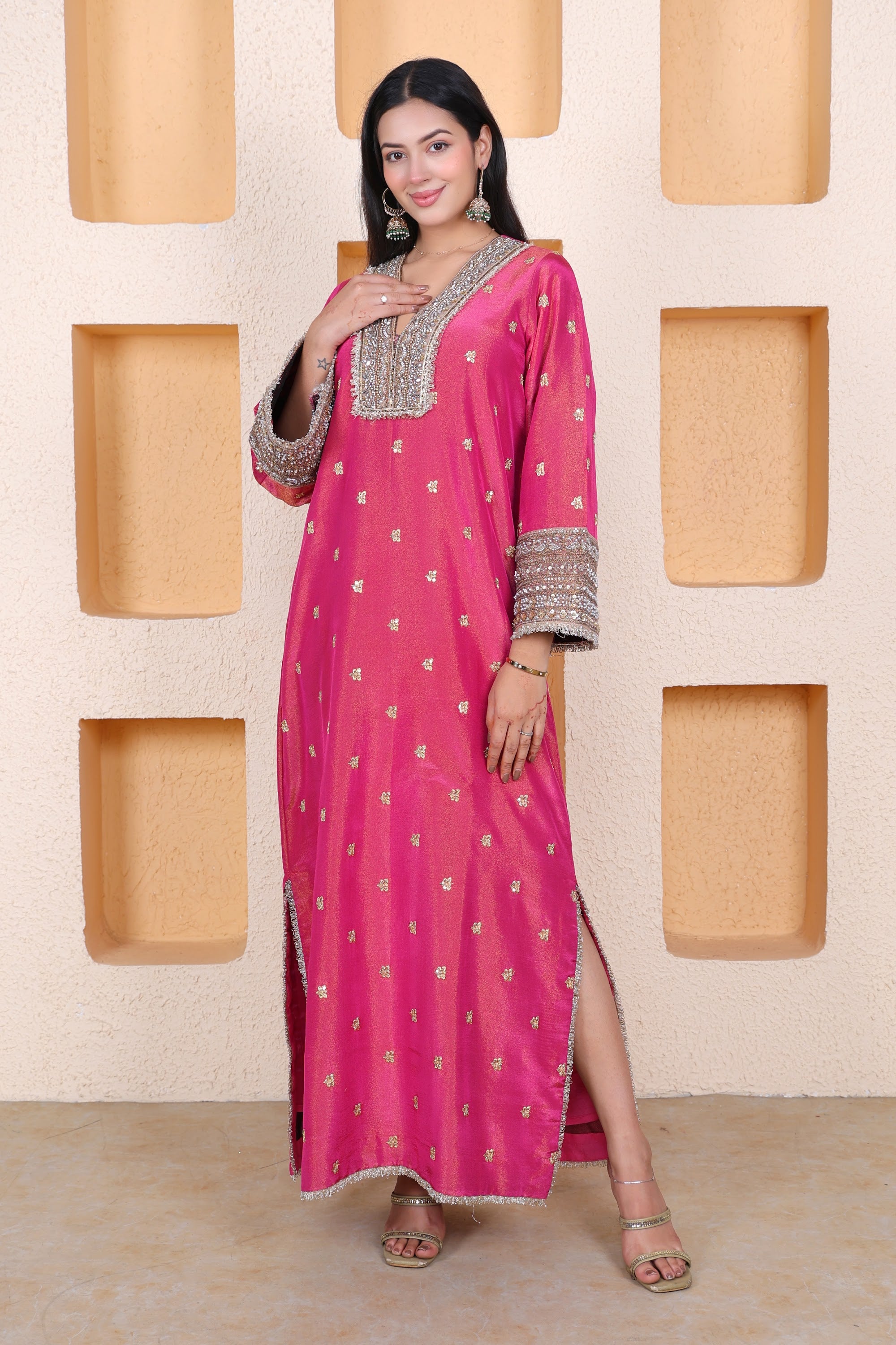 Example Product 2 - Pink printed kurta