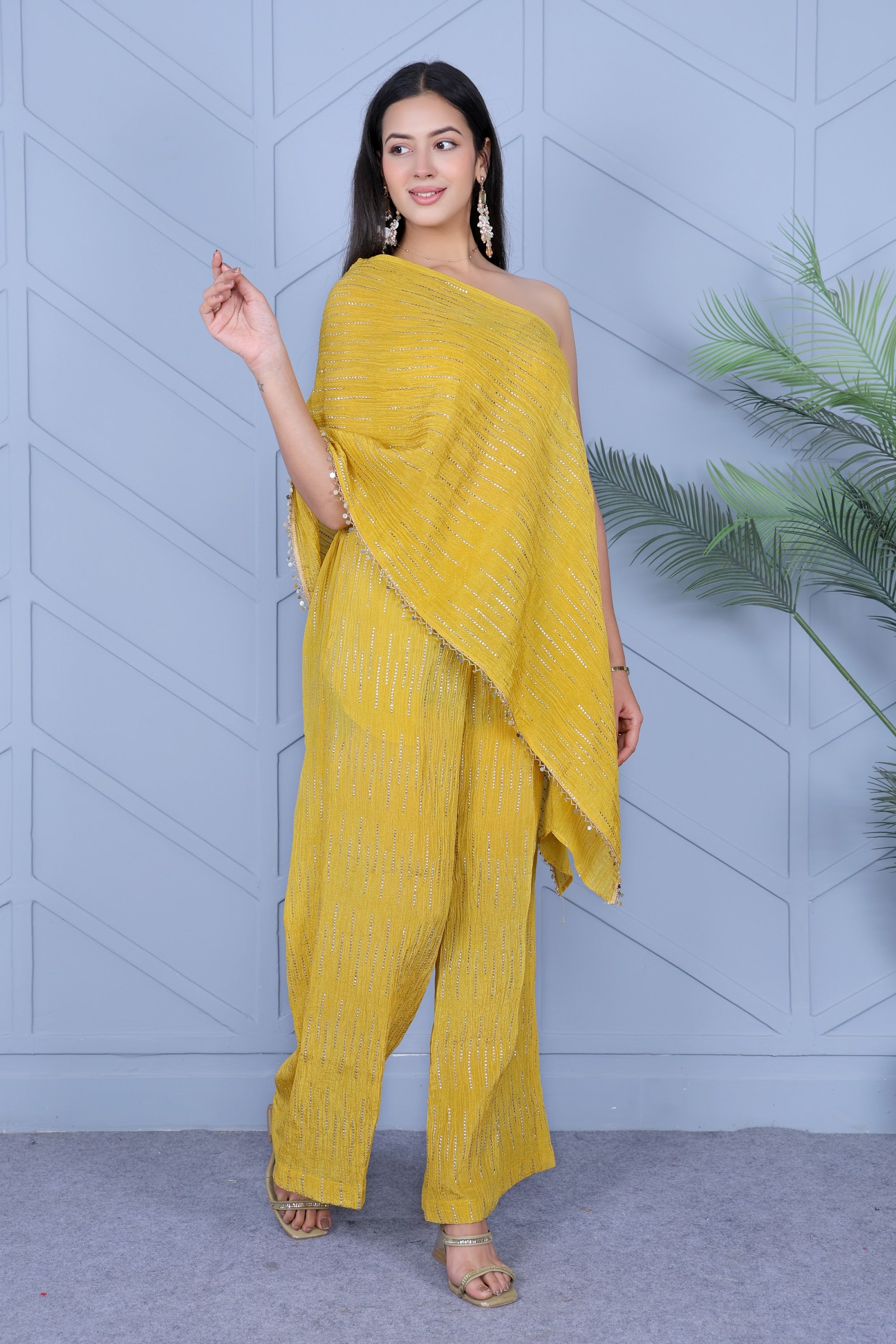 Example Product 15 - Mustard yellow drape set