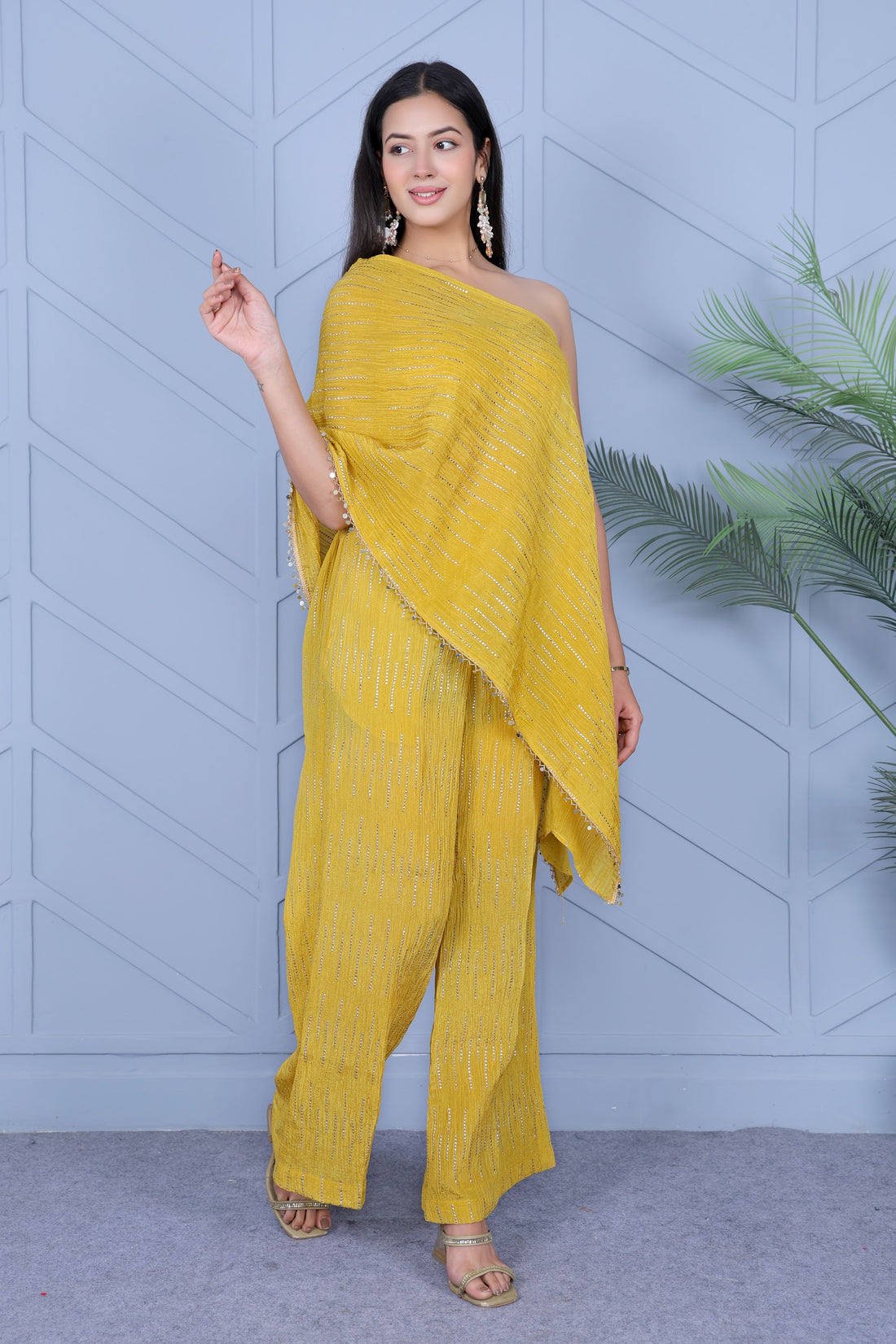 Example Product 15 - Mustard yellow drape set