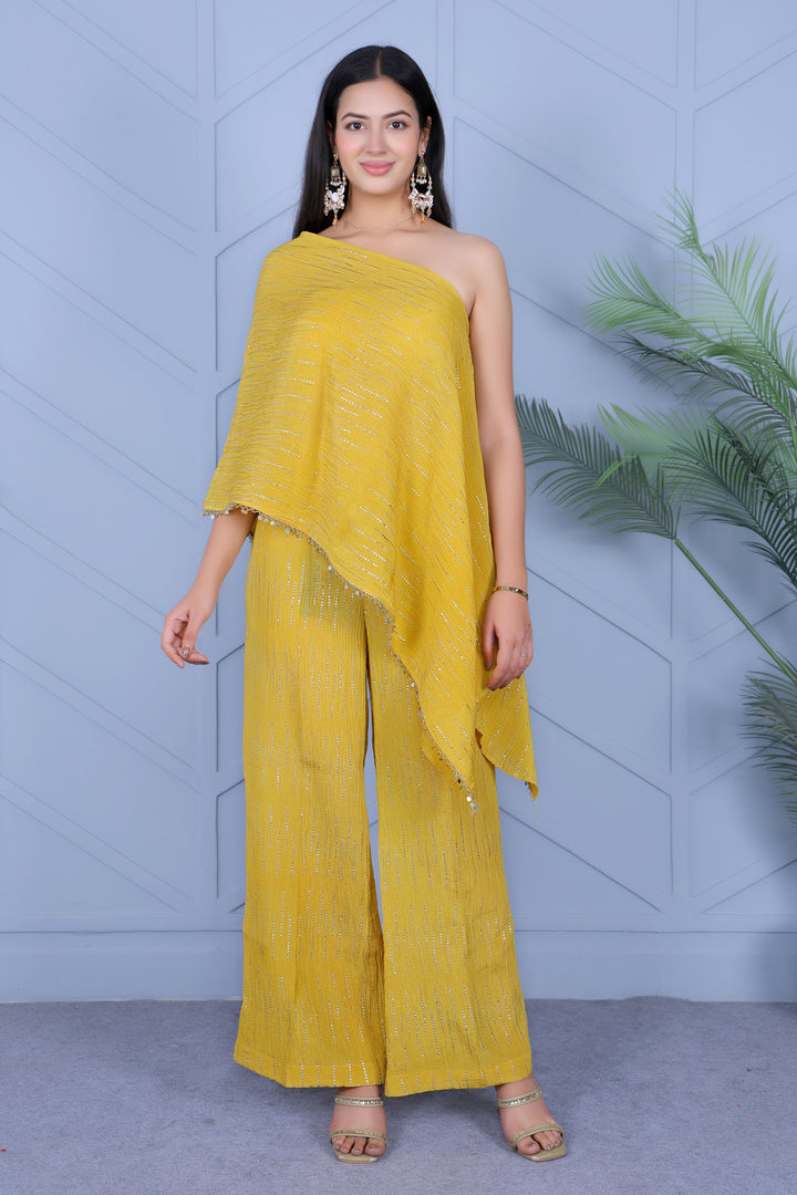 Example Product 15 - Mustard yellow drape set