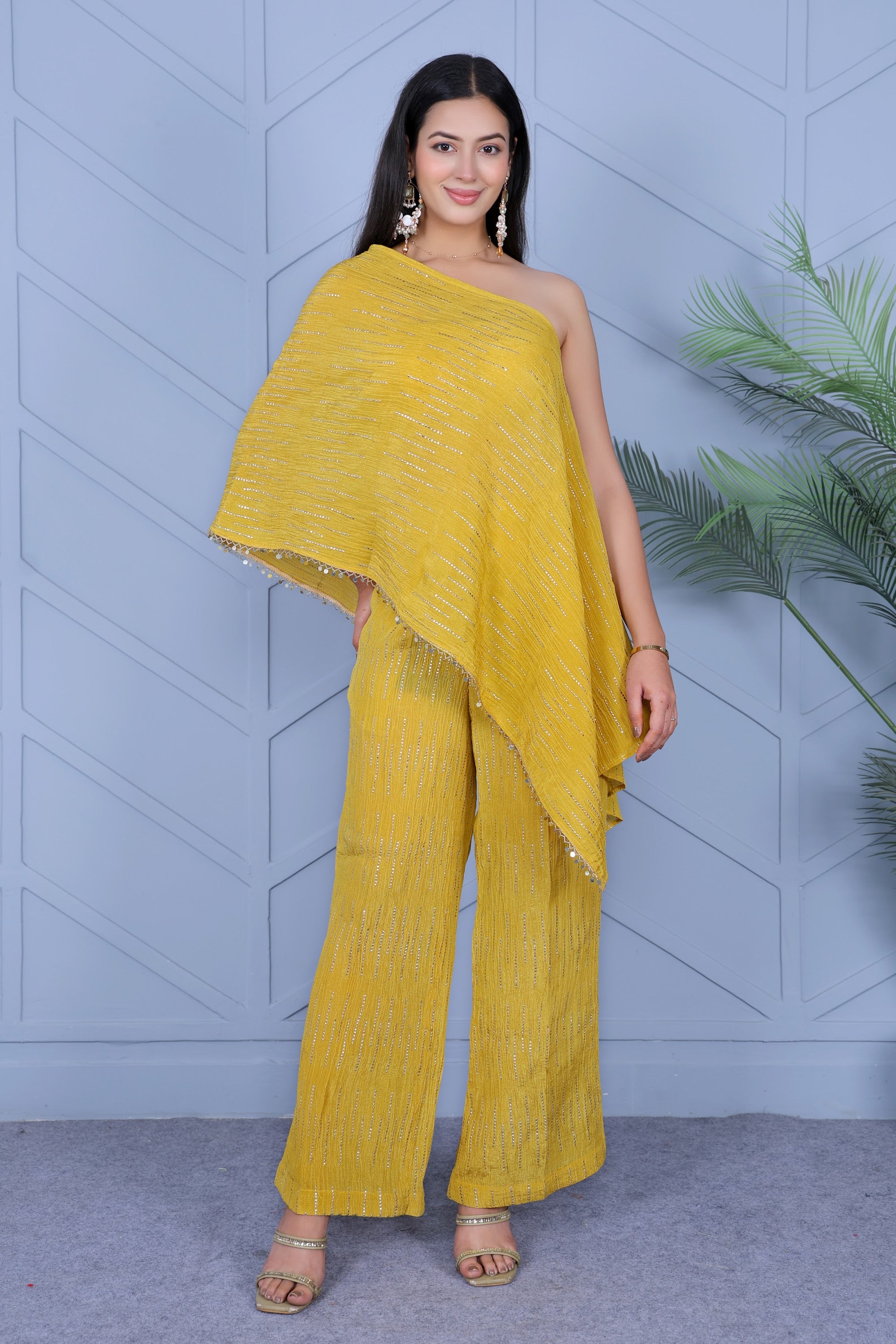 Example Product 15 - Mustard yellow drape set