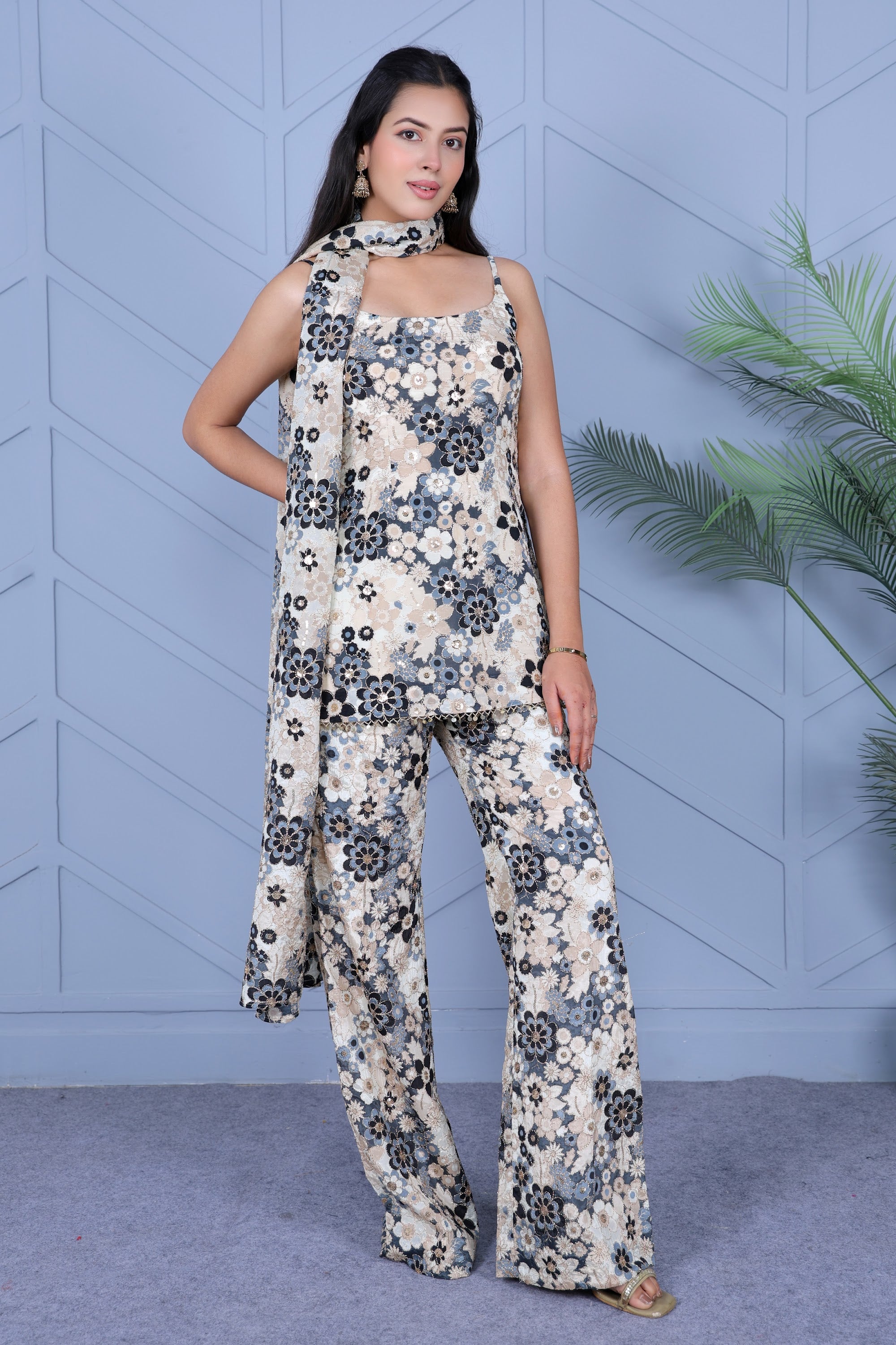 Example Product 10 - Black & white floral co-ord set