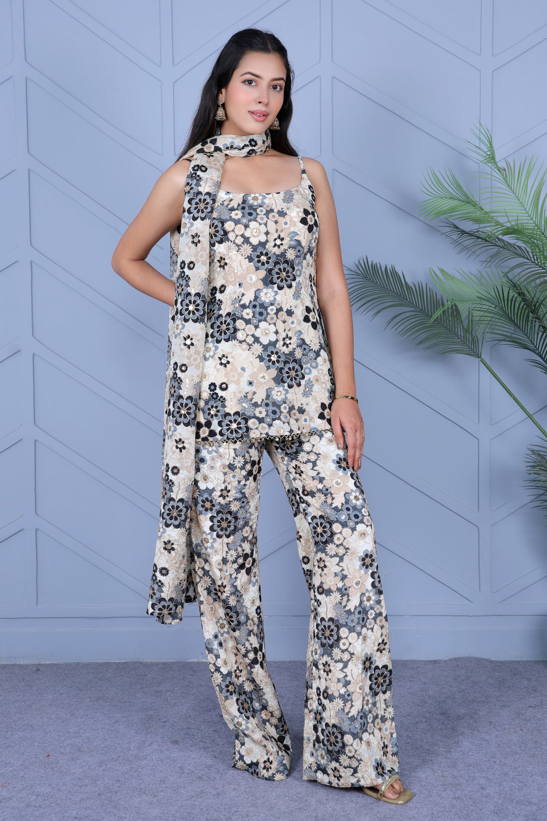 Example Product 10 - Black & white floral co-ord set