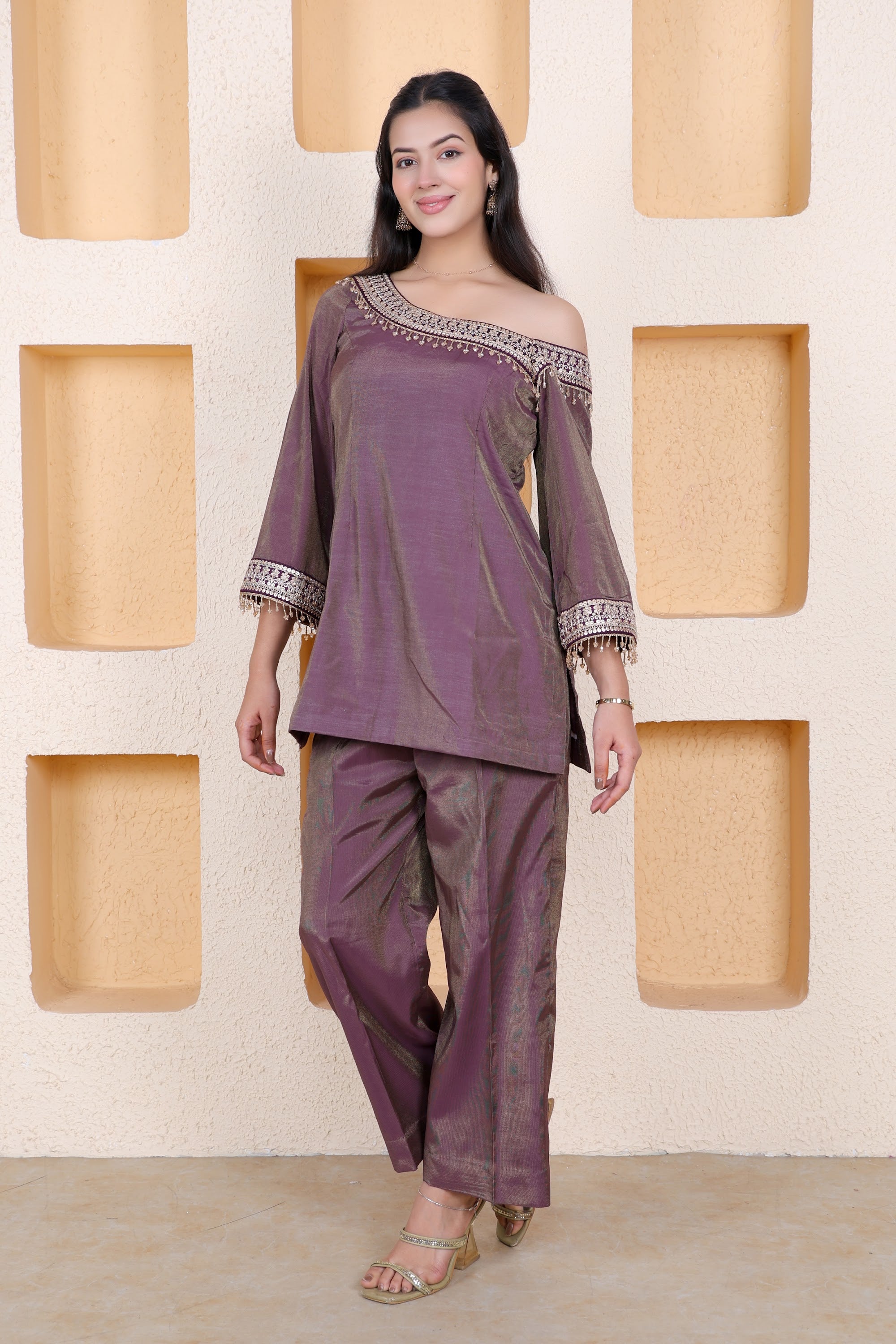 Example Product 9 - Mauve kurta set