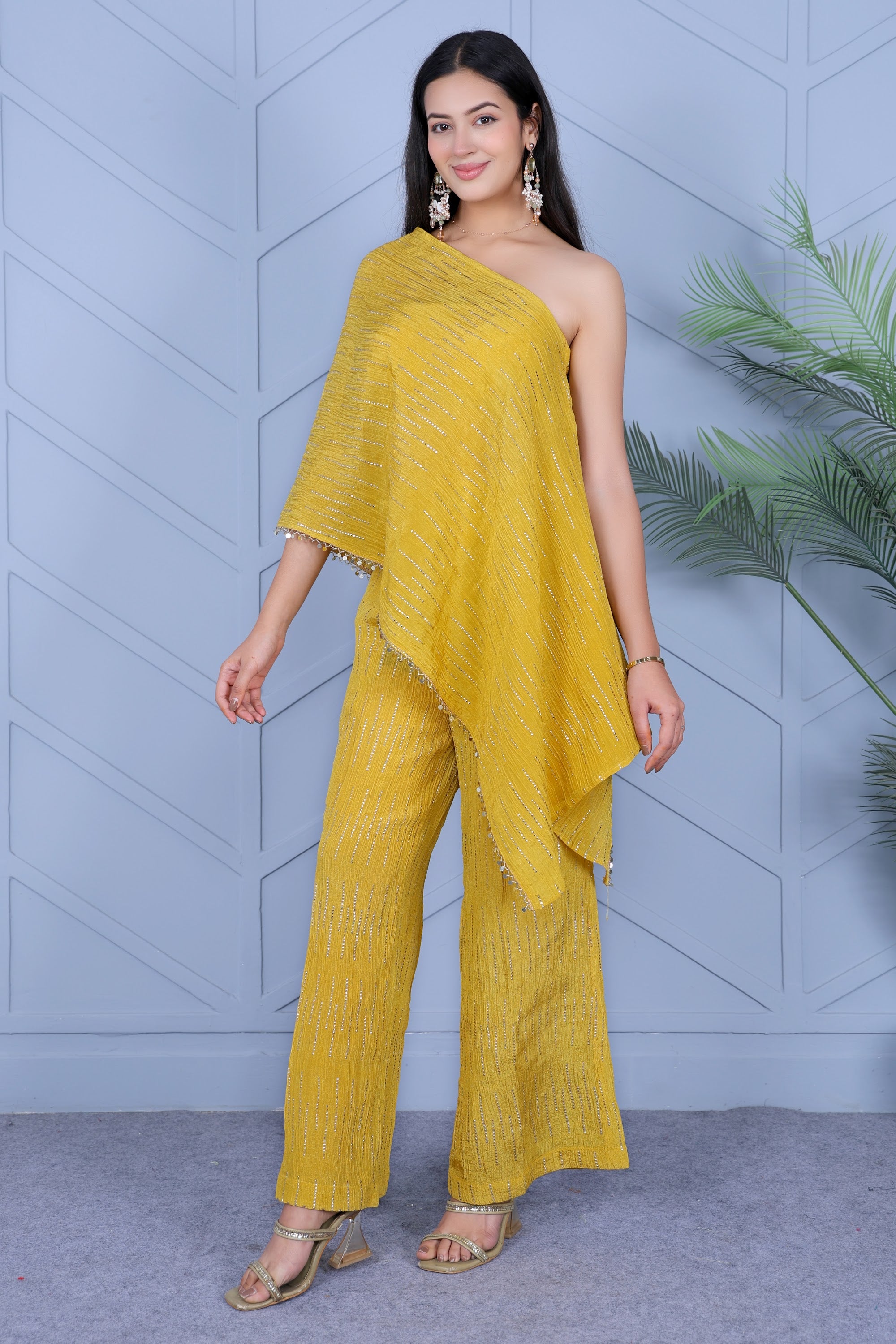 Example Product 15 - Mustard yellow drape set