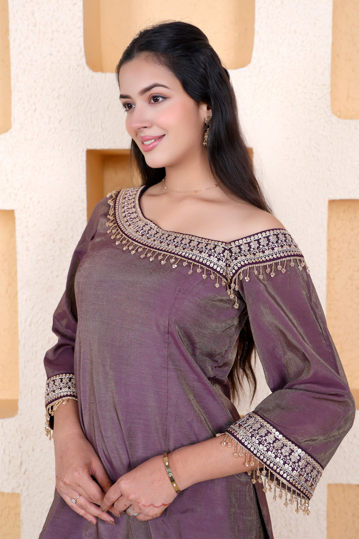 Example Product 9 - Mauve kurta set