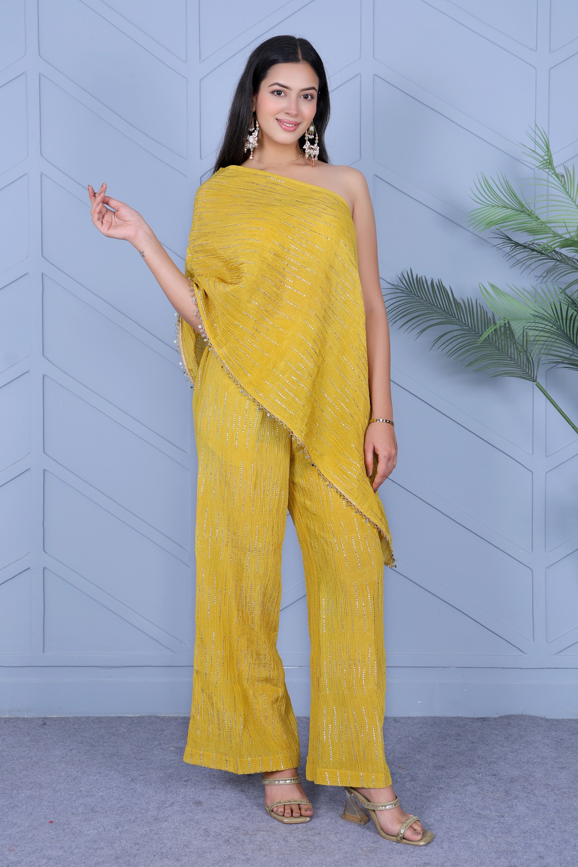 Example Product 15 - Mustard yellow drape set