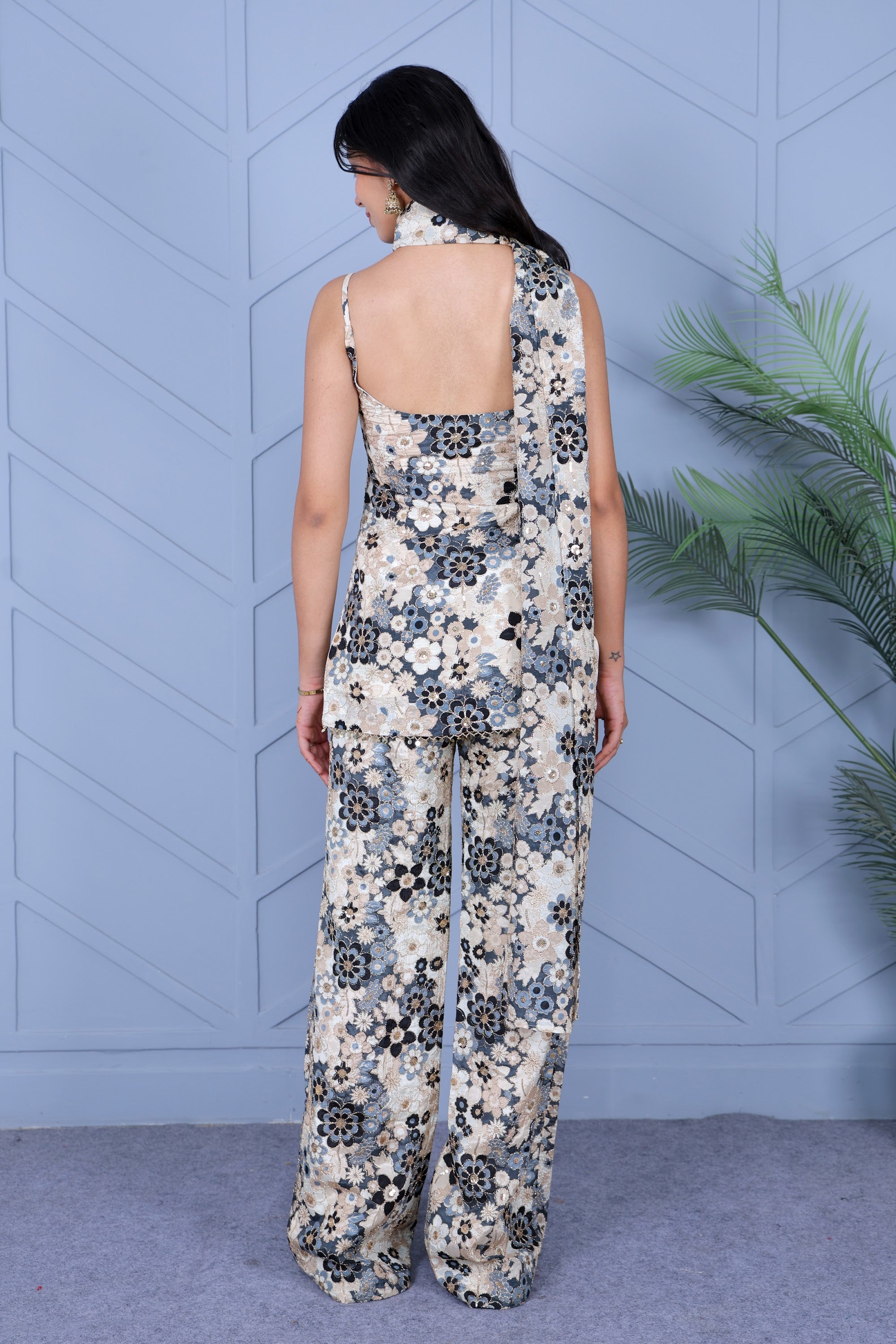 Example Product 10 - Black & white floral co-ord set