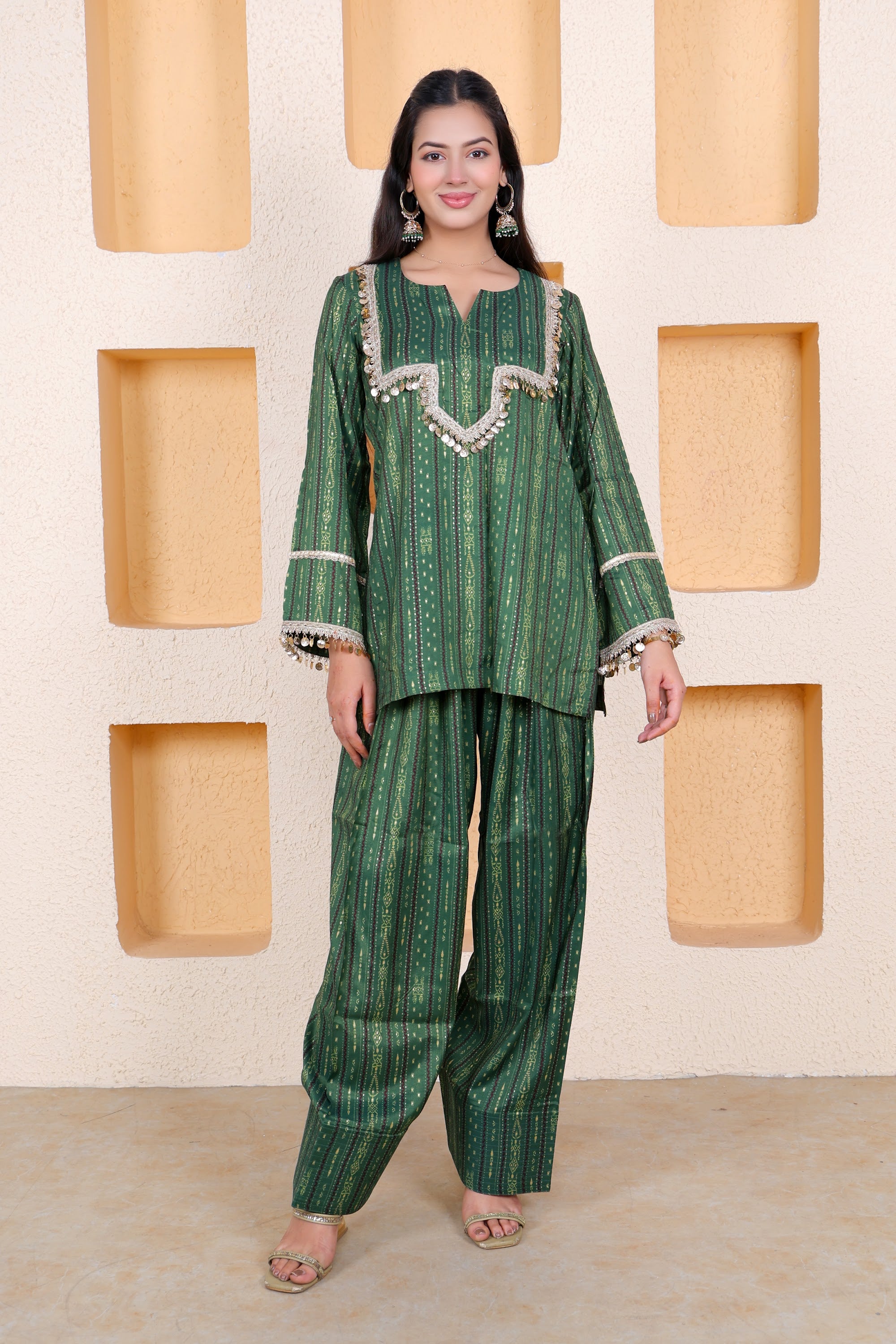 Example Product 8 - Bottle green kurta set
