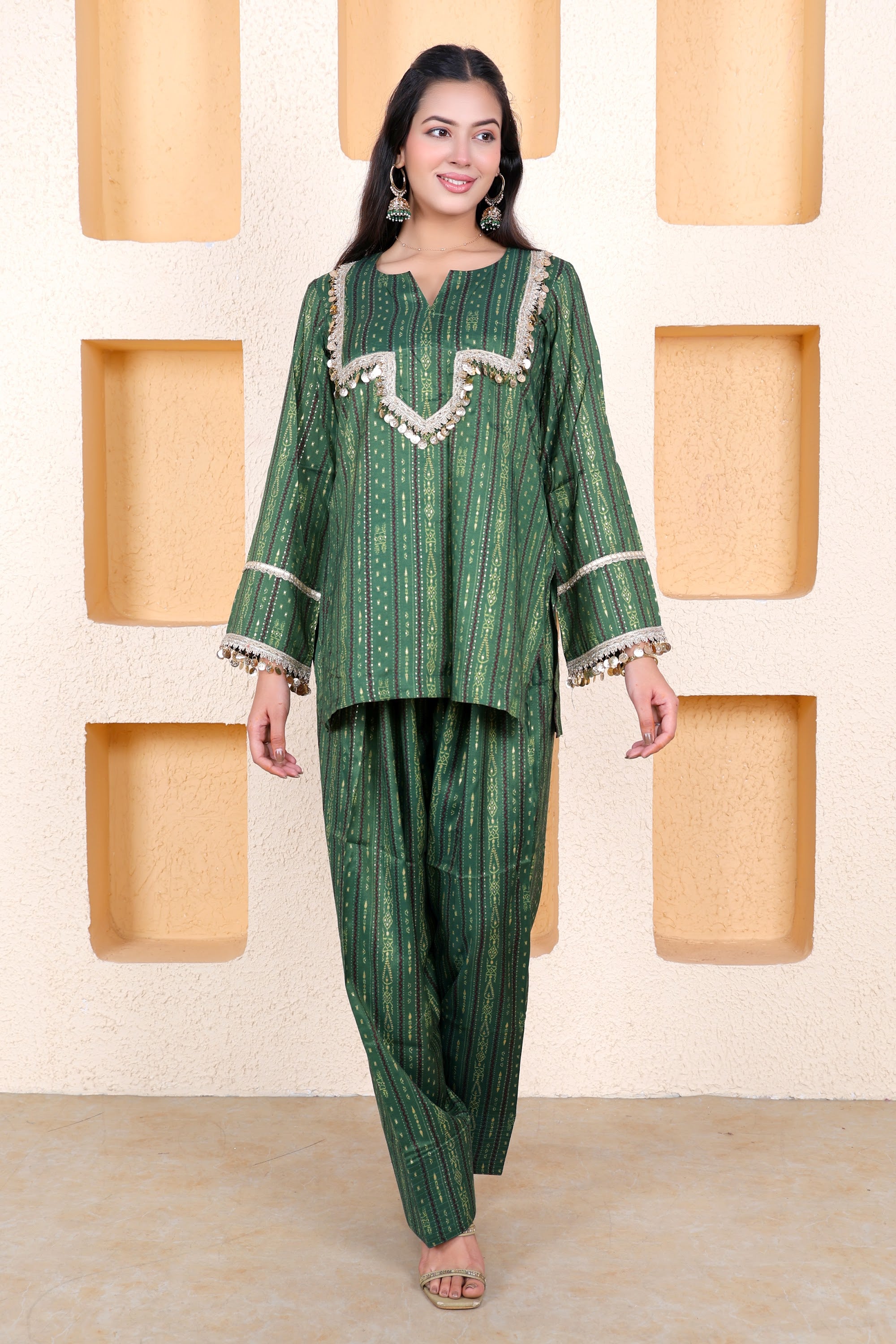 Example Product 8 - Bottle green kurta set