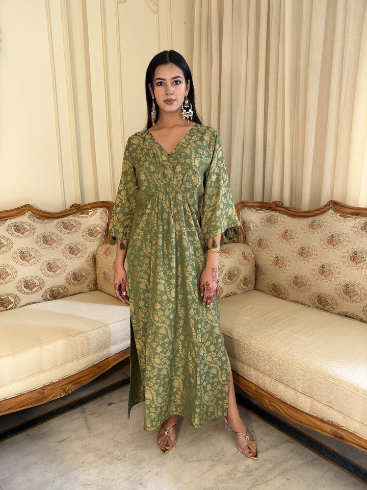 Sage Green Printed Kurta