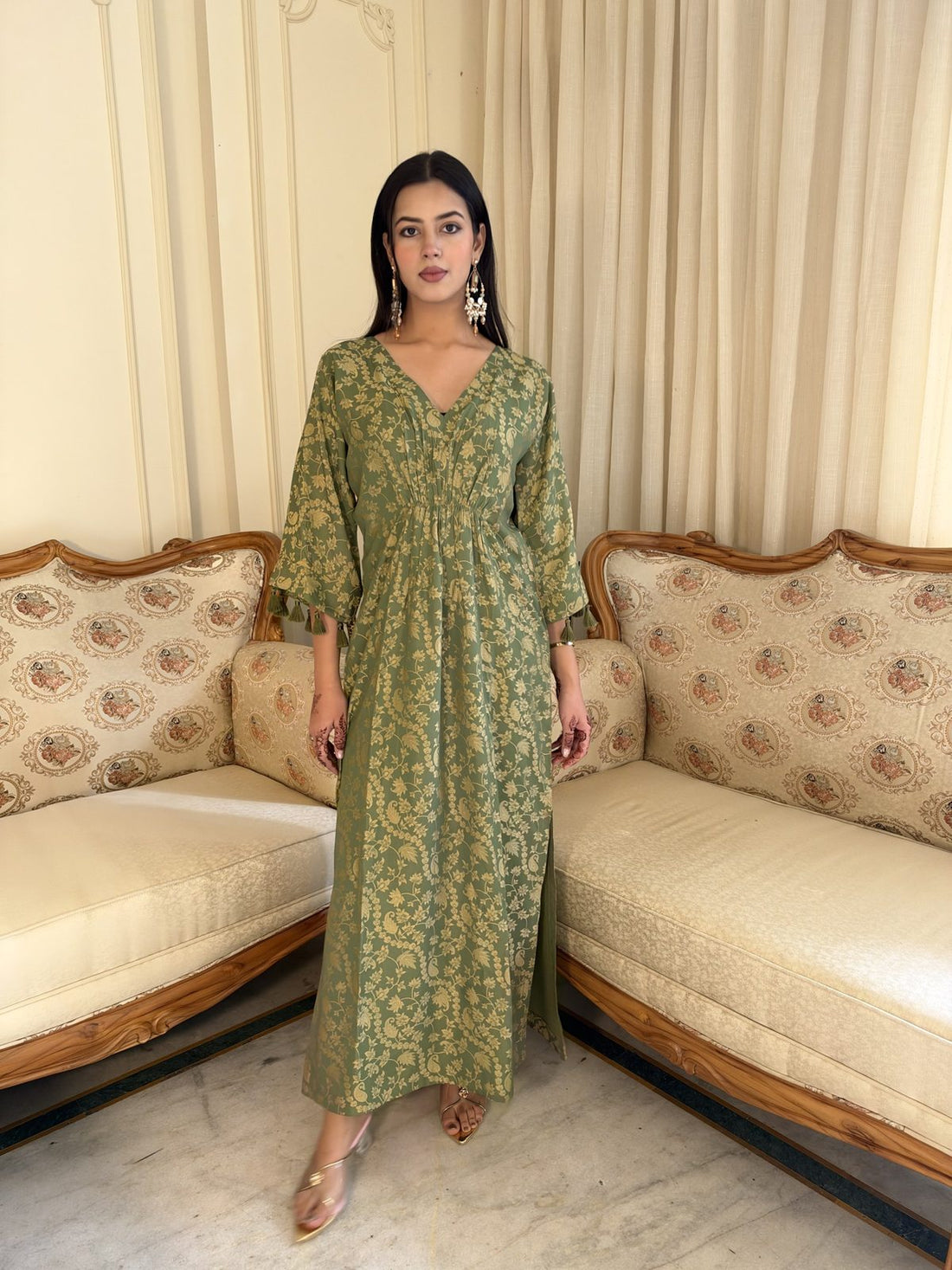 Sage Green Printed Kurta
