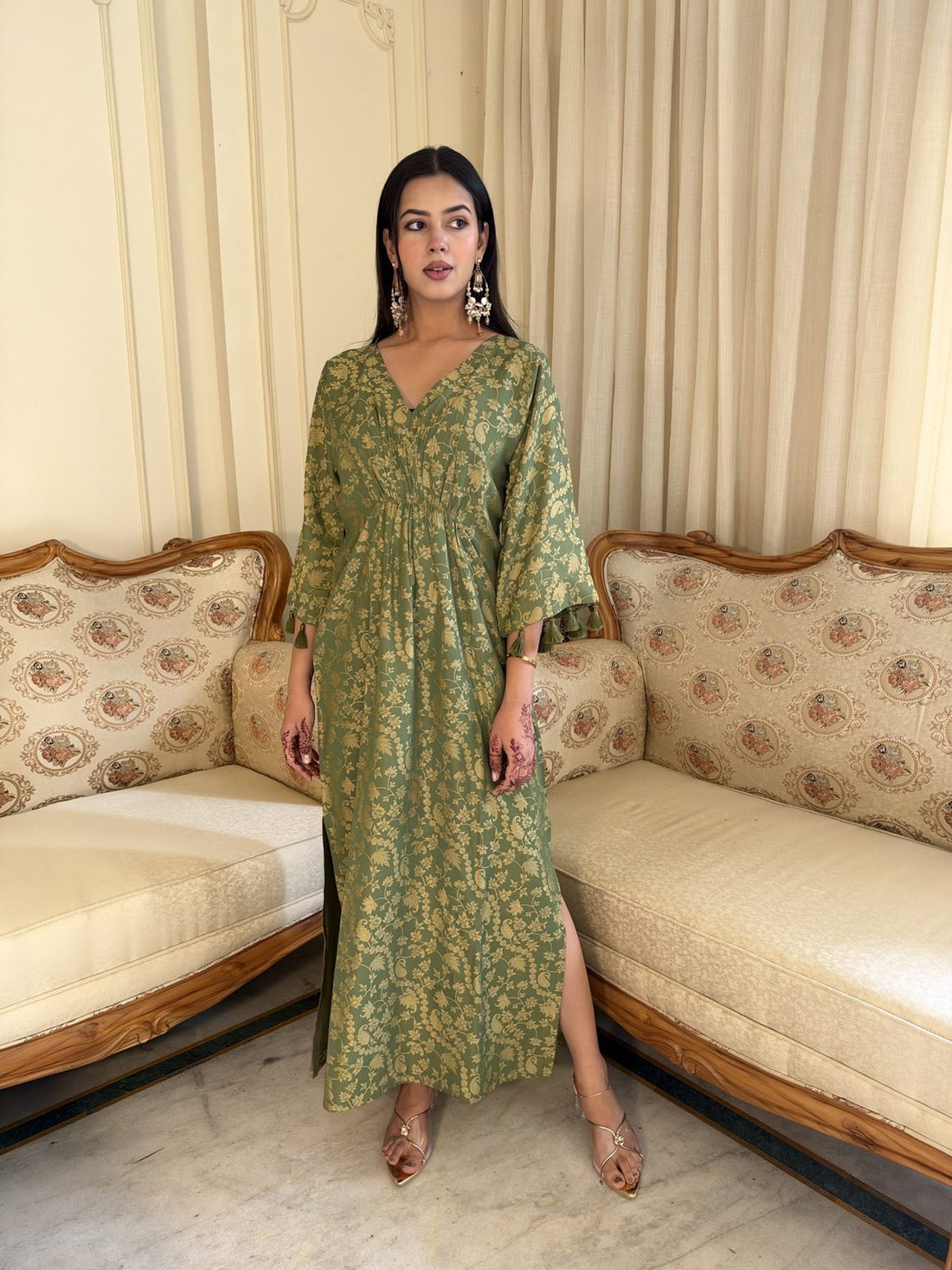 Sage Green Printed Kurta